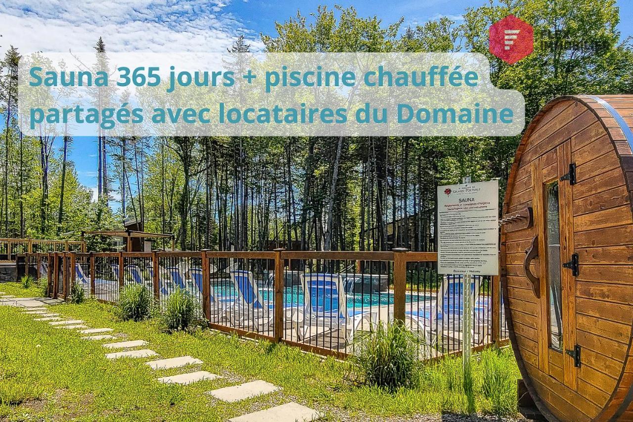 Le Blanc Bouleau De Portneuf / Private Hot Tub Villa Pont-Rouge ภายนอก รูปภาพ